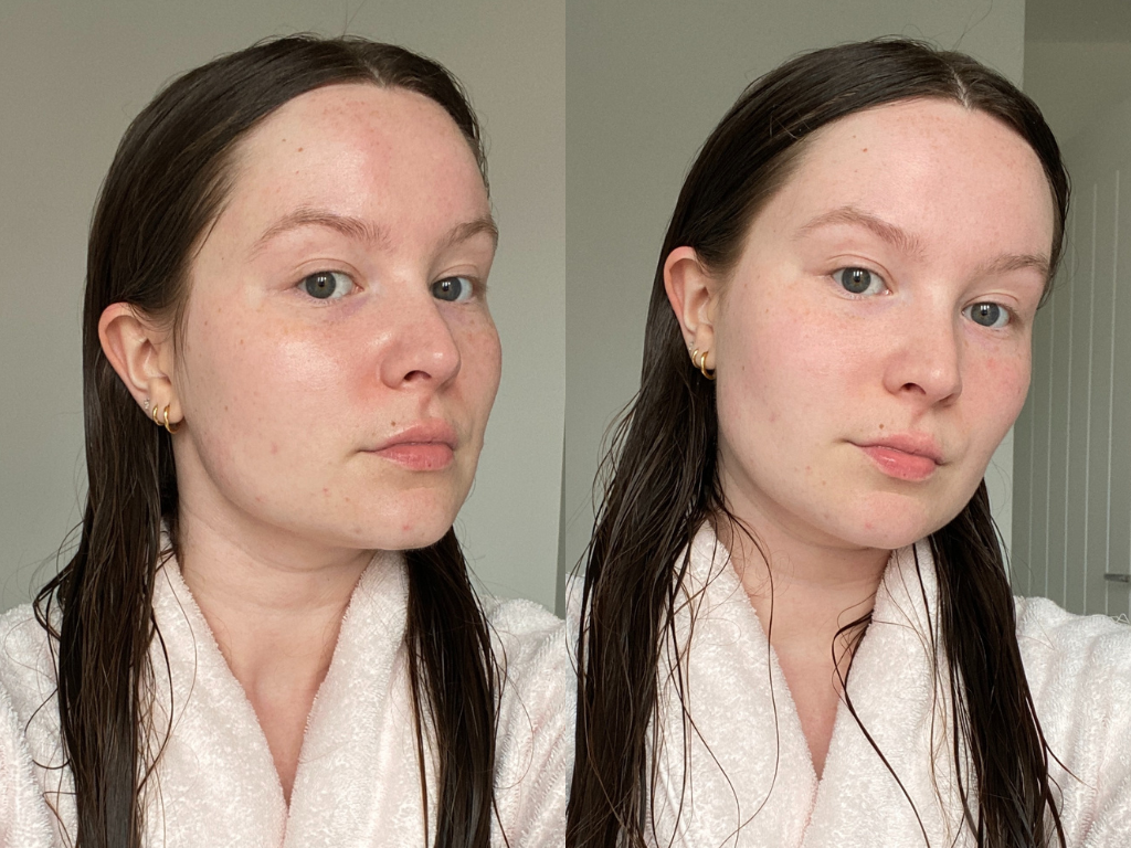 Before and after Caudalie Vinoperfect Serum | Space NK