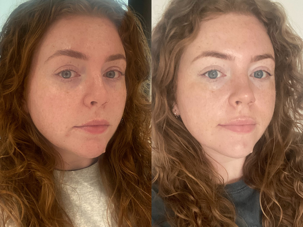 Before and after Caudalie Vinoperfect Serum | Space NK